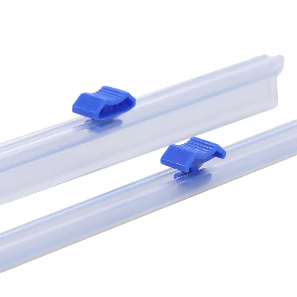 3pcs Kitchen Tool Convenient Plastic Wrap Dispensers Plastic Slide Foil Film Cutter Reusable Cling Film Cutting Strip Home