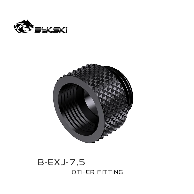 Bykski B-EXJ-7.5 , 7.5mm Male To Female Extender Fittings, Boutique Diamond Pattern, Multiple Color G1/4 Male To Female Fittings