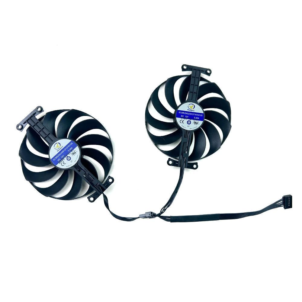 Видеовентилятор 95 мм CF1010U12S RX6650XT RX6600 RX6600XT RX6650 XT для ASUS Dual Radeon RX 6650 XT RX 6600 RX 6600 XT RX6650 Вентилятор
