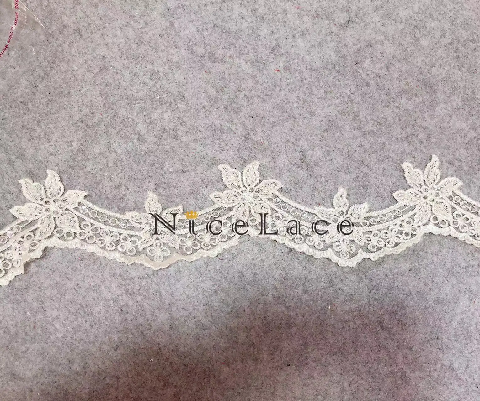 

5Yard/Lot NiceLace Embroidery Exquisite Lace Borders Fabric Beadings Sequins For Wedding Dresses Edge And Bride Bridal Veils