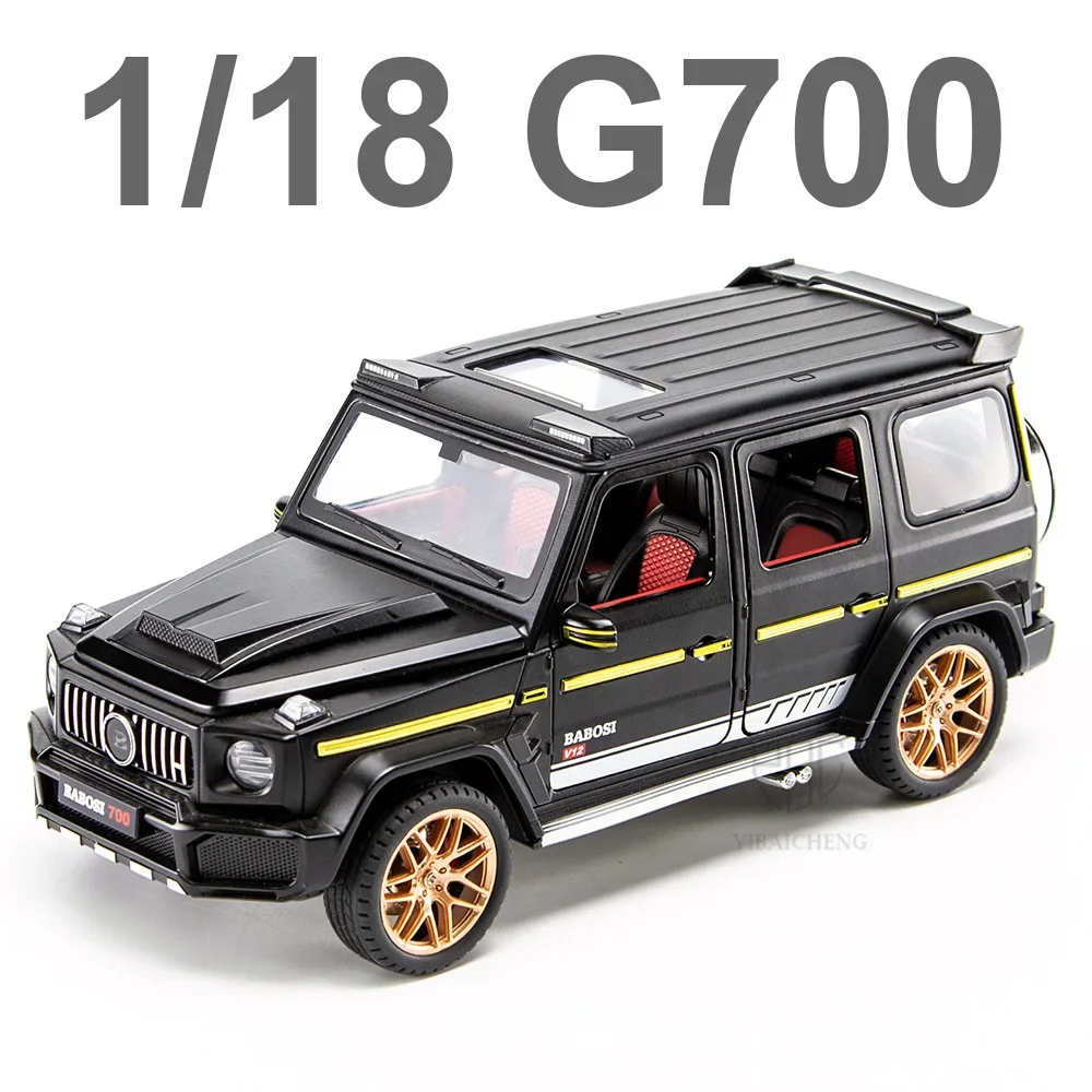 1/18 G700 Simulation Alloy Car Model Automobile Simulated Off-road Vehicle Models Toy Children's Gifts 7 Doors Opened Decoration