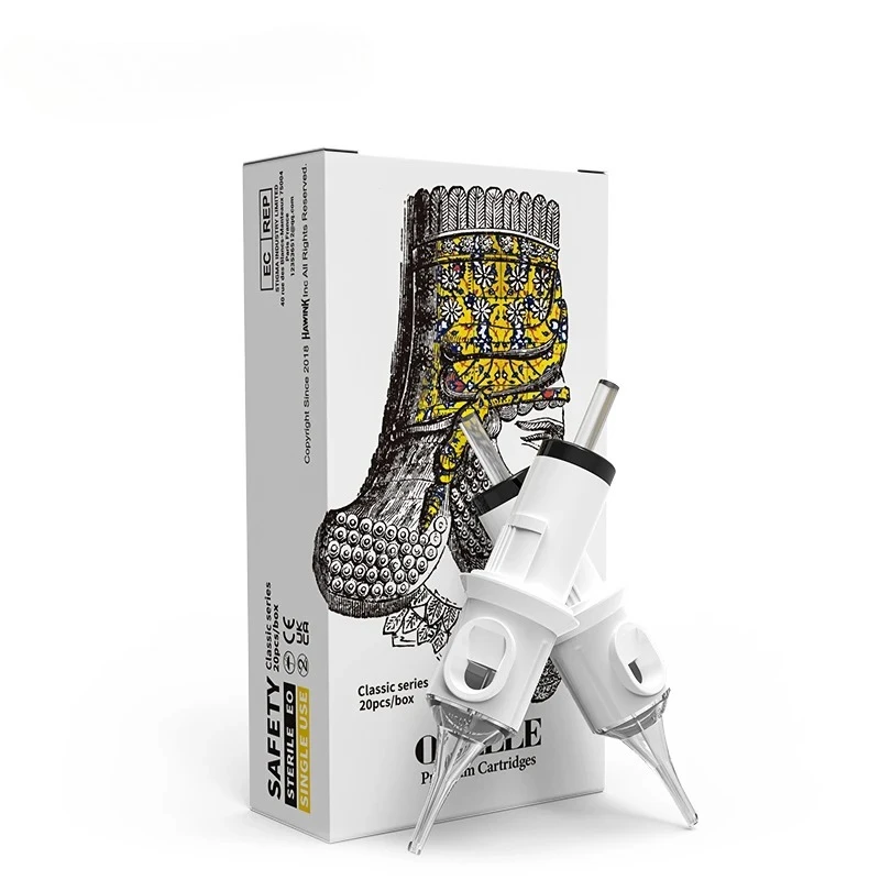 

20 шт. картриджи для татуировки игла RL/RS/RM/M1 (0,30 мм/0,35 мм) одноразовые стерильные для тату-машины оборудование для макияжа тела