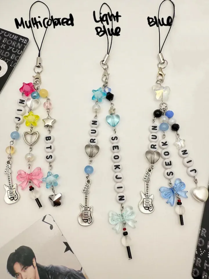 Jin Run Seokjin Echo EP World Tour inspired phone charm keychain
