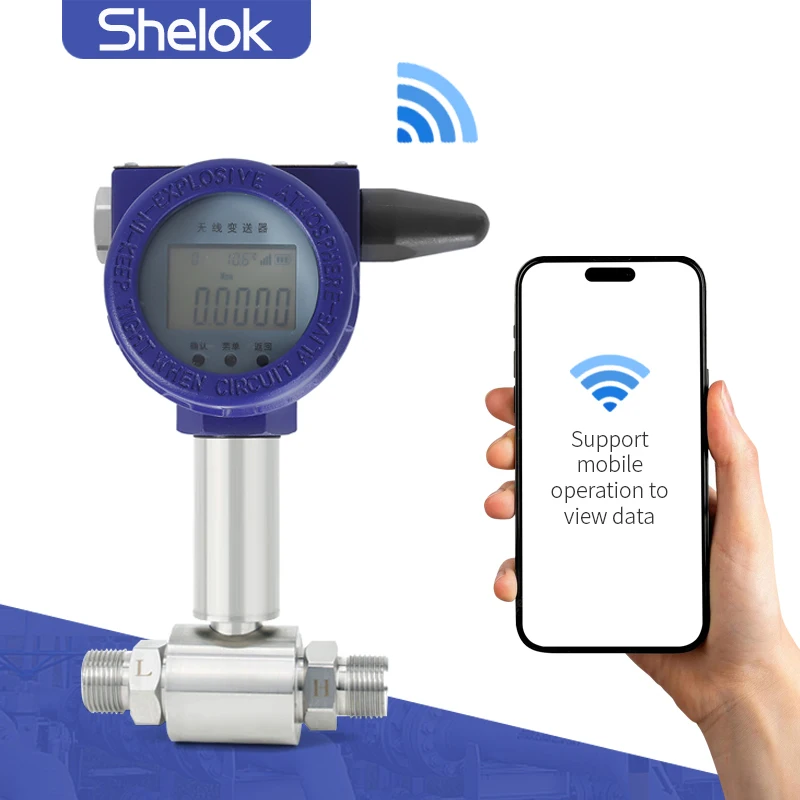 

Shelok Industrial Wireless Differential Pressure Transmitter 4-20mA LoRaWAN IP65 24 Months HVAC Cleanroom Monitoring
