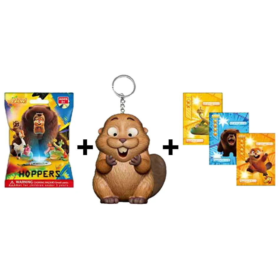 سلسلة جديدة من سلسلة ميداليات مفاتيح على شكل حيوانات متحولة، مجسمات في أكياس عشوائية، هدية للأطفال