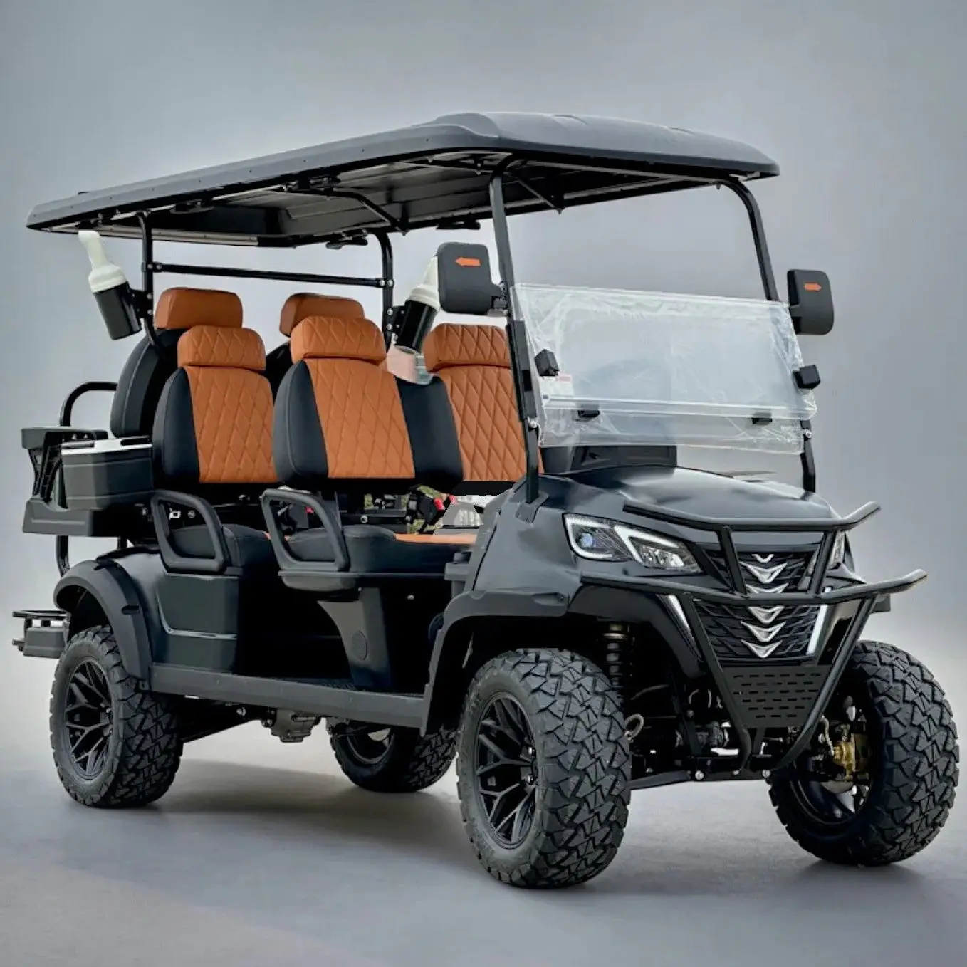 MMC جديد رفع 5000 واط لوحة طاقة شمسية سيارة جولف كهربائية 2 4 مقاعد سيارة جولف كهربائية 60 فولت بطارية ليثيوم عربة جولف كهربائية #5