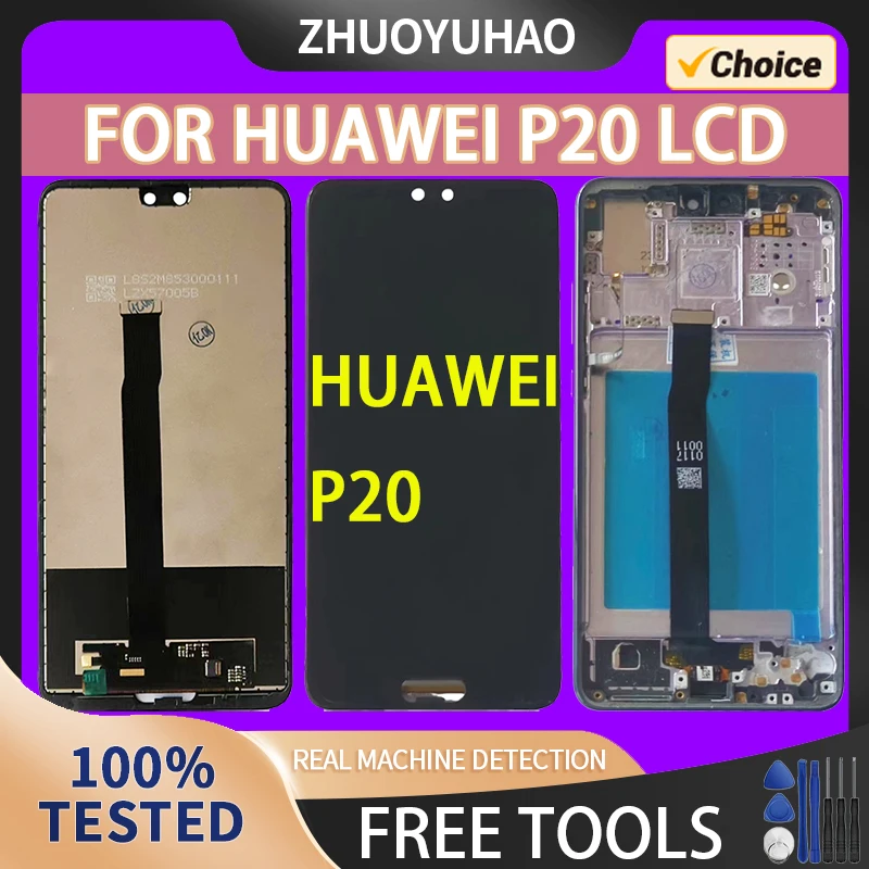 5.8\'\' LCD Display For Huawei P20 LCD Replacement Display Touch Screen  For Huawei P20 LCD Screen Digitizer Assembly