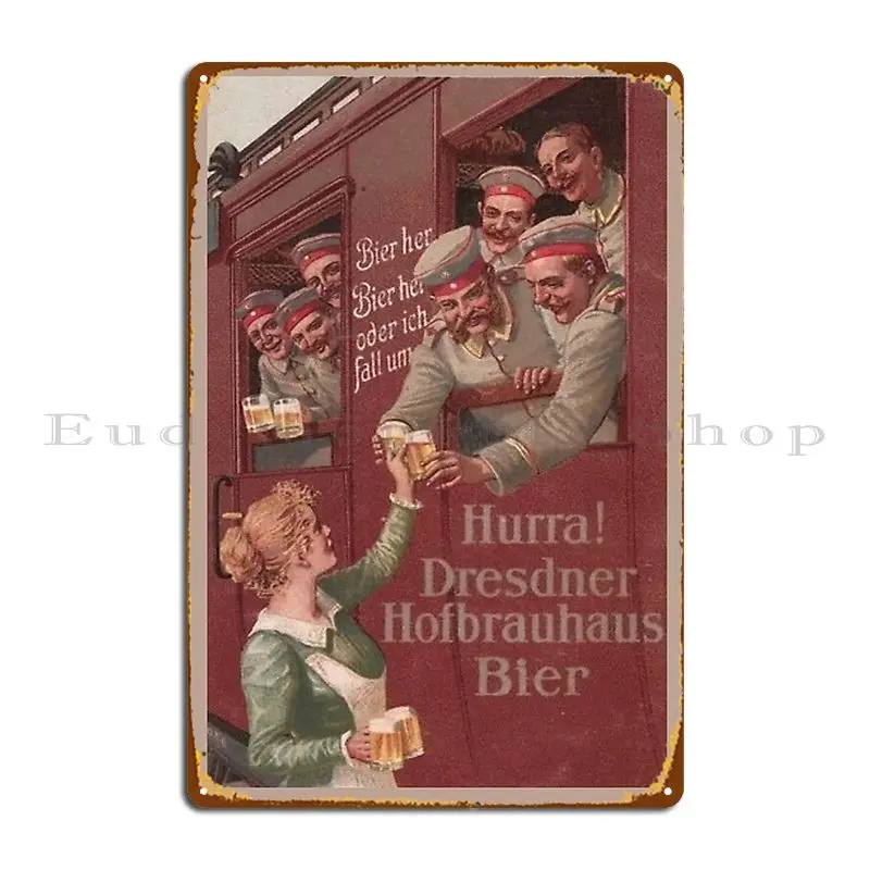 Vintage German Beer Advert Oktoberfest Metal Plaque Garage Club Designing Wall Decor Custom Tin Sign Poster