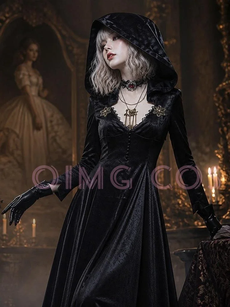 Dimitrescu Daughters Cosplay-Kostüm, Halloween-Karnevalsmantel für Erwachsene, für Comic-Con-Cosplay-Veranstaltungen