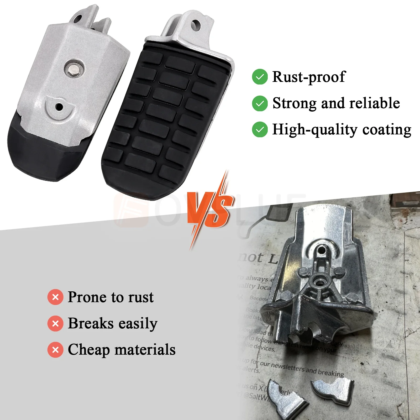 Motorcycle Front Footrest Parts FootPeg Rider Pedal Kit For Honda GoldWing GL1800 Gold wing GL 1800 F6B 2001-2017 2005 2016 2015
