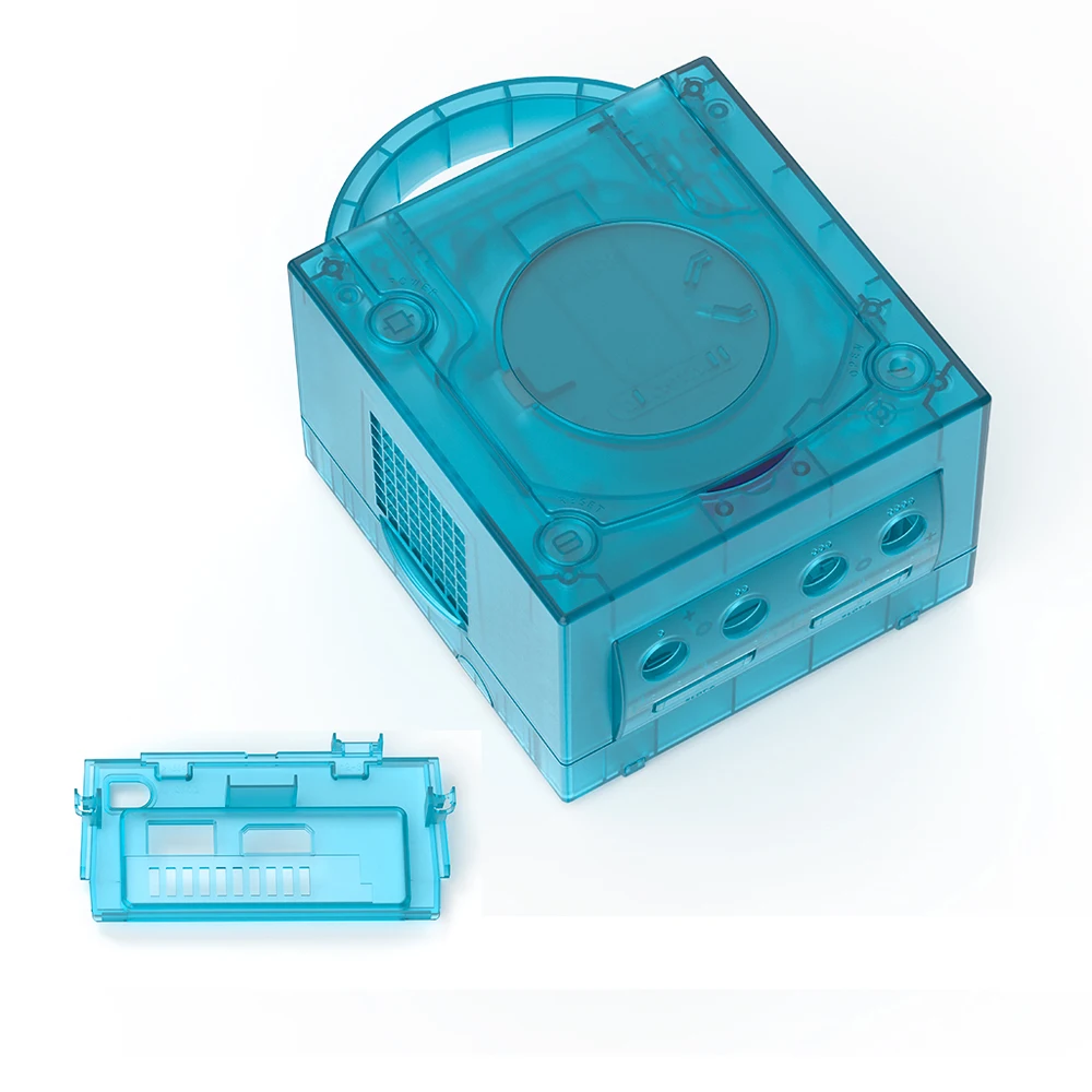 Bitfunx Gamecube NGC vervangende schaal transparante behuizing voor Gamecube NGC GC gameconsole