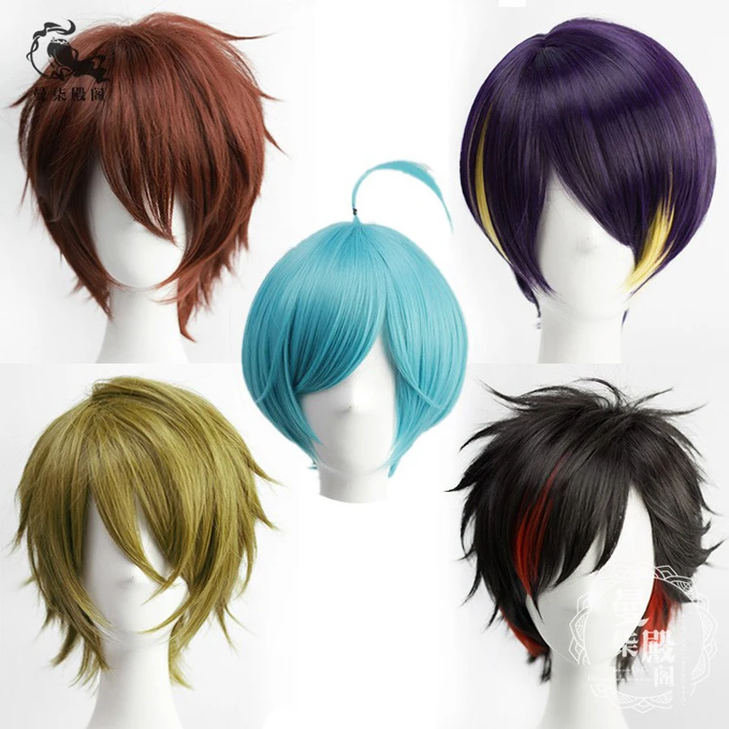 Jogo conjunto de estrelas es morisawa chiaki shinobu sengoku shinkai kanata nagumo tetora takamine midori perucas cosplay dia das bruxas