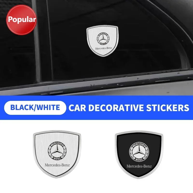

# 3D металлический корпус автомобиля, эмблема на крыло, наклейки, декор, автоаксессуары для Mercedes Benz B/C/E/S Class A Class C200L GLC GLK CL