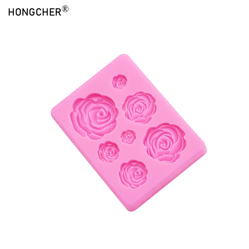 Accessori per gioielli in resina di rose Multi-dimensioni stampo in silicone fai da te per stampo in silicone per decorazione di dolci al cioccolato