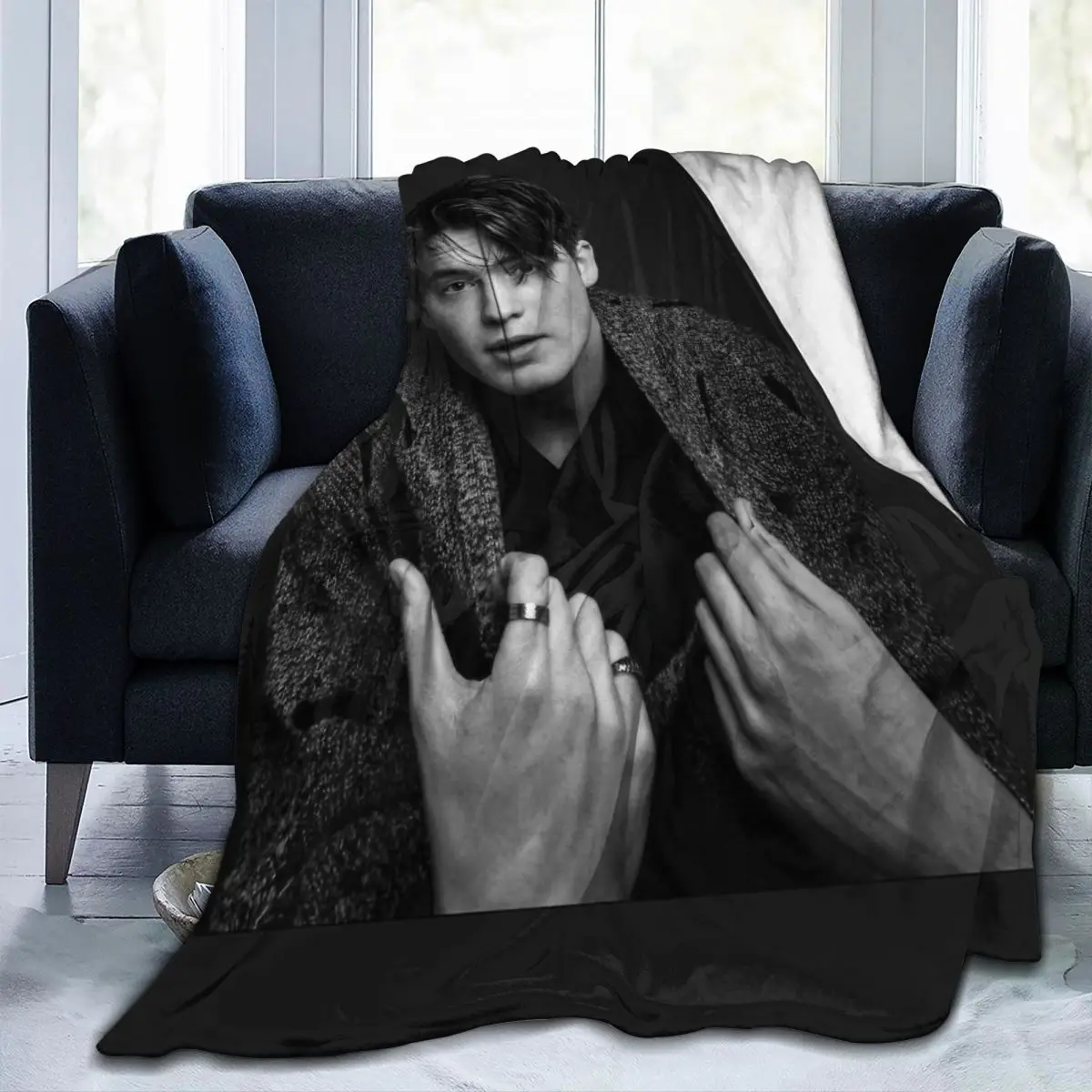 Kit Connor Retro Nelson Heartstopper Blanket Coral Fleece Plush Autumn Multi Warm Throw Blanket for Home Bedroom Rug Piece