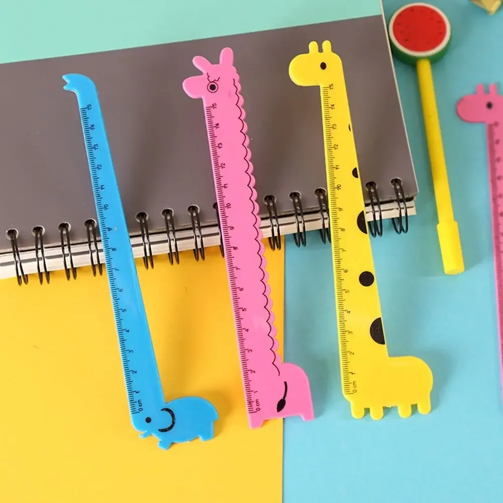 Cartoon Giraffe Ruler Ruler Double Sided Measuring Tool School Supplies Stationery