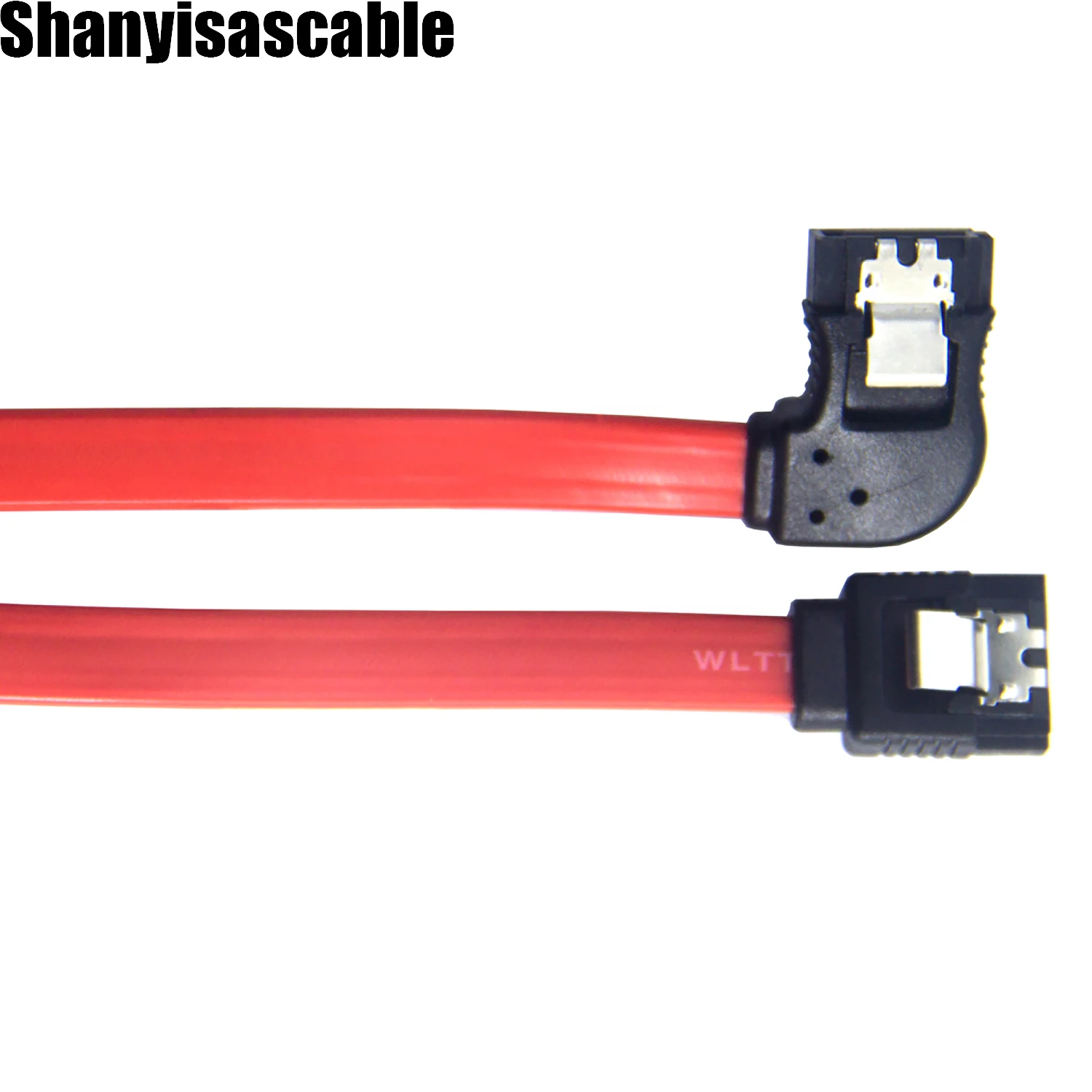 1.0M SATA III Cables 6Gbps s left Side Angle with Locking Latch cable