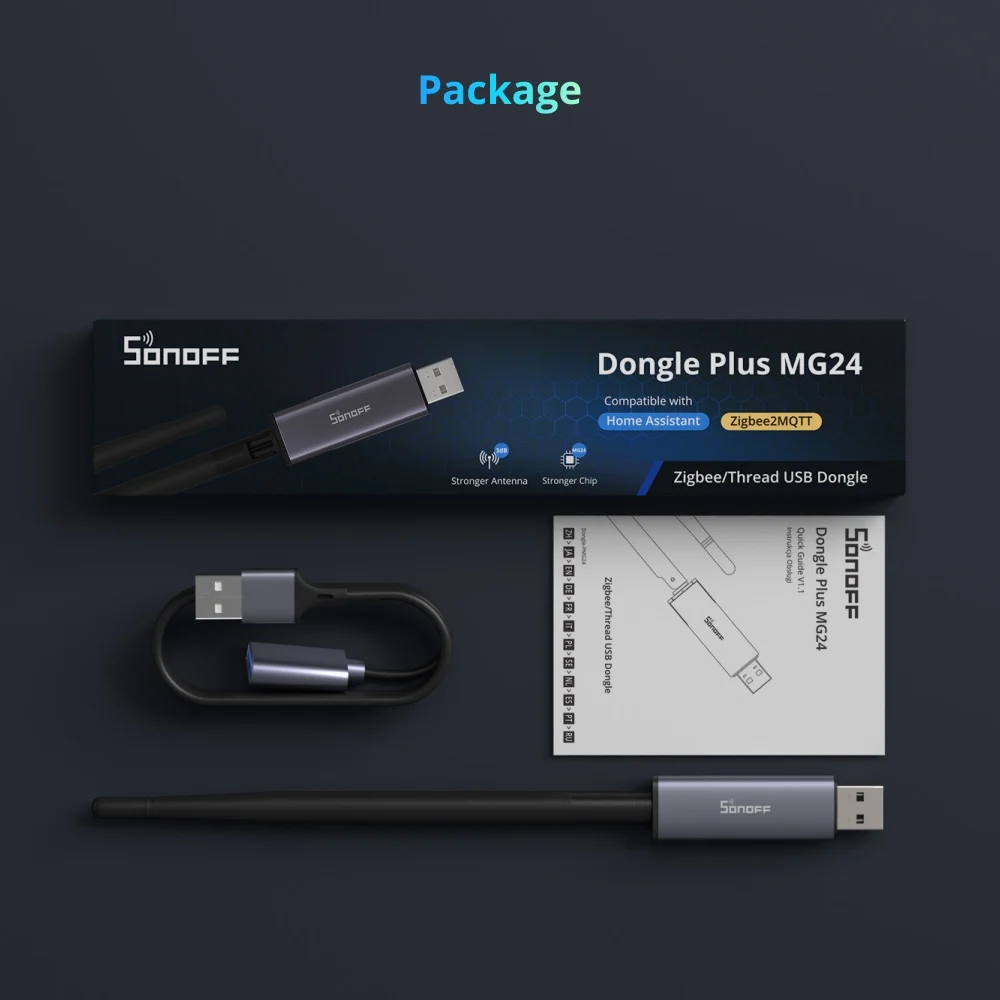 SONOFF Dongle Plus MG24 Zigbee Thread USB-Dongle EFR32MG24 Neuer Leistungsstarker Chip Max 4,5dBi Open-Source Breite Plattformen Zigbee2MQTT – Detail 11