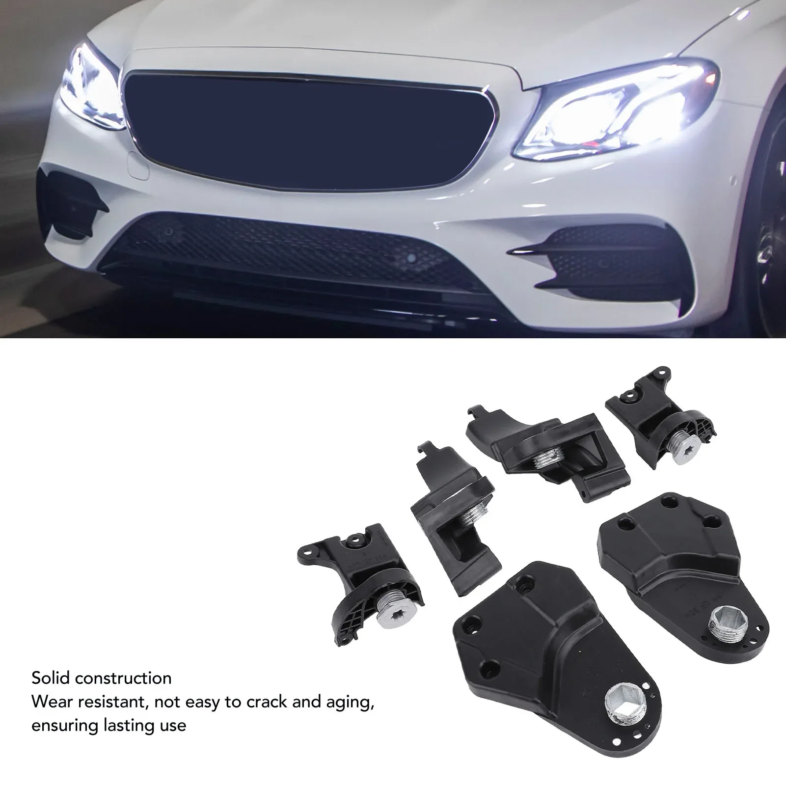 For Mercedes-Benz E-Class W213 2016-2019 Left And Right Headlight Housing Bracket Repair Kit Sets 2138202300 2138202200