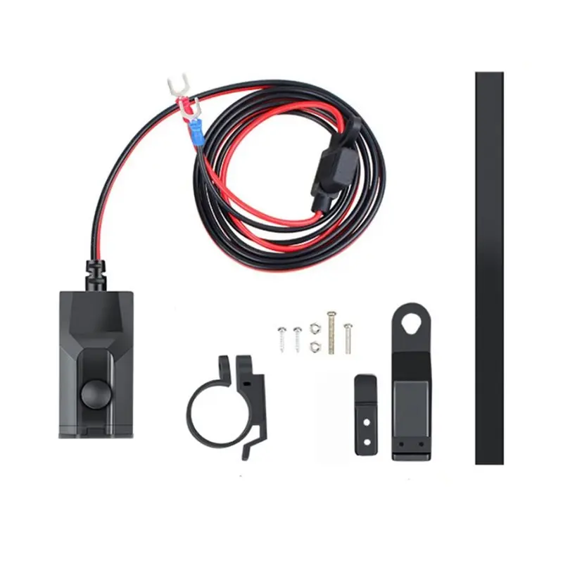NEW HOT In Stock-Motorcycle Phone Motorcycle Phone PD+QC3.0 30W Motorcycle Power Adapter With Voltmeter For 12V-