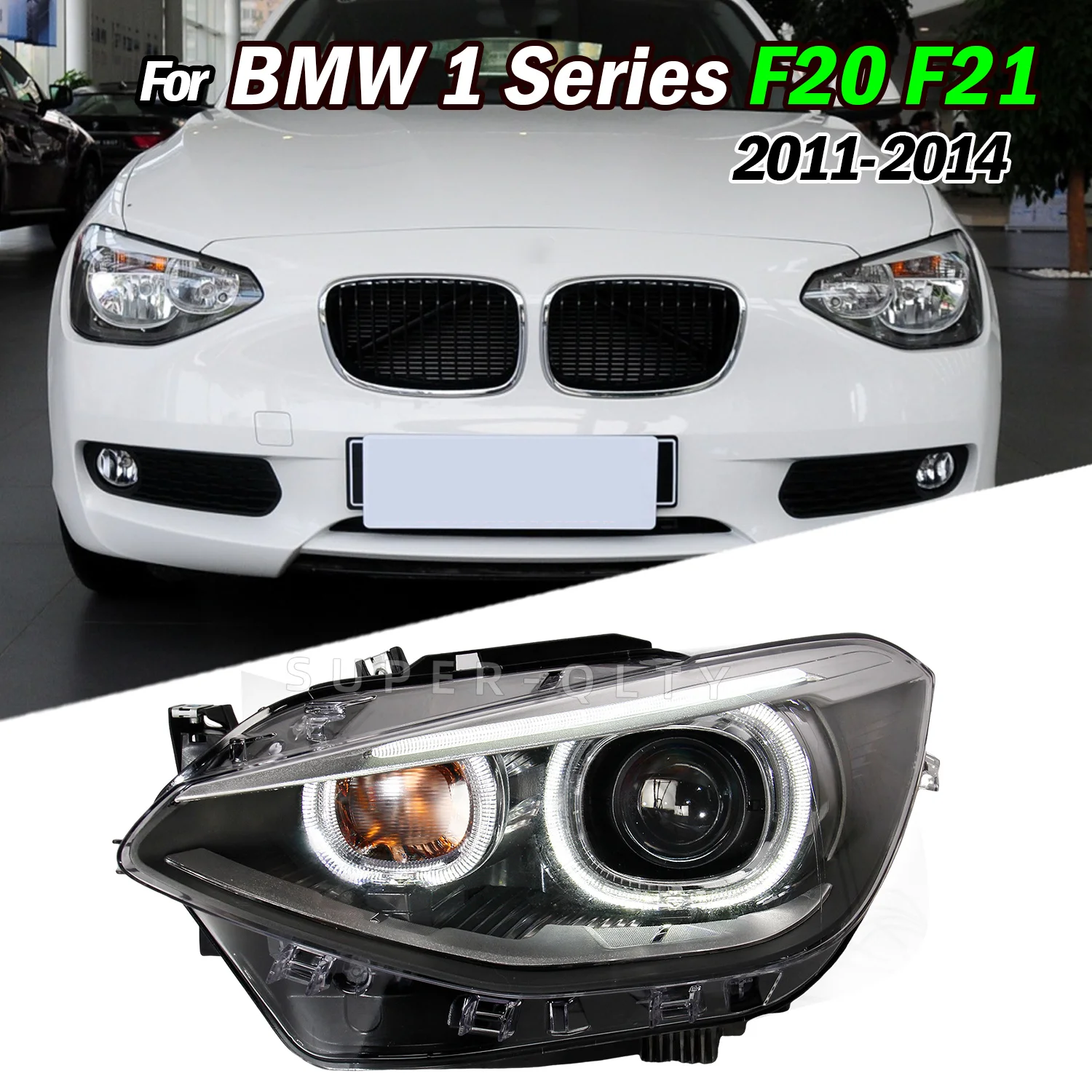 DEPO Headlights For BMW 1 Series F20 2012-2015 LED Car Lamps Daytime Running Lights Dynamic Turn Signals Car Accessories