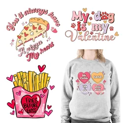 Funny Valentines Quotes Fires Before Guys Iron On Designs Mama Happy Valentine's Day DTF Transfer Printing Stickers For Clothing