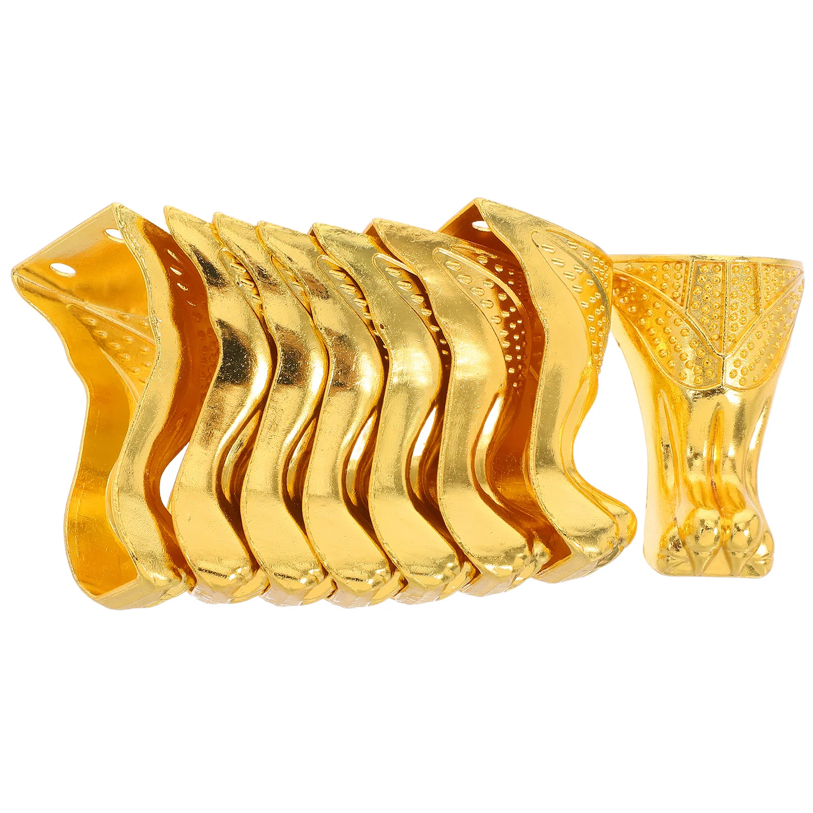 

8Pcs Vintage Decorative Metal Corner Feet Support Legs Furniture Protector Jewelry Box Hardware for Cabinets Wooden Cases