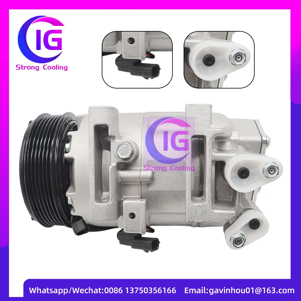 جديد A/C التيار المتناوب ضاغط لنيسان ألتيما 2.5L 2013-2017 VCS-141C 926003TA2D 926003TA2E 926003TA2B 926003TA2C 6513072 7513072 #2