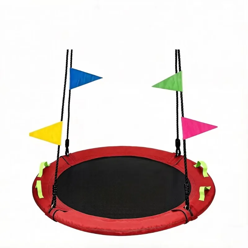 STLF 40-Inch grey indoor/outdoor multi-functional alloy PE swing, adjustable height, load-bearing 100-500 kg, suitable for schoo