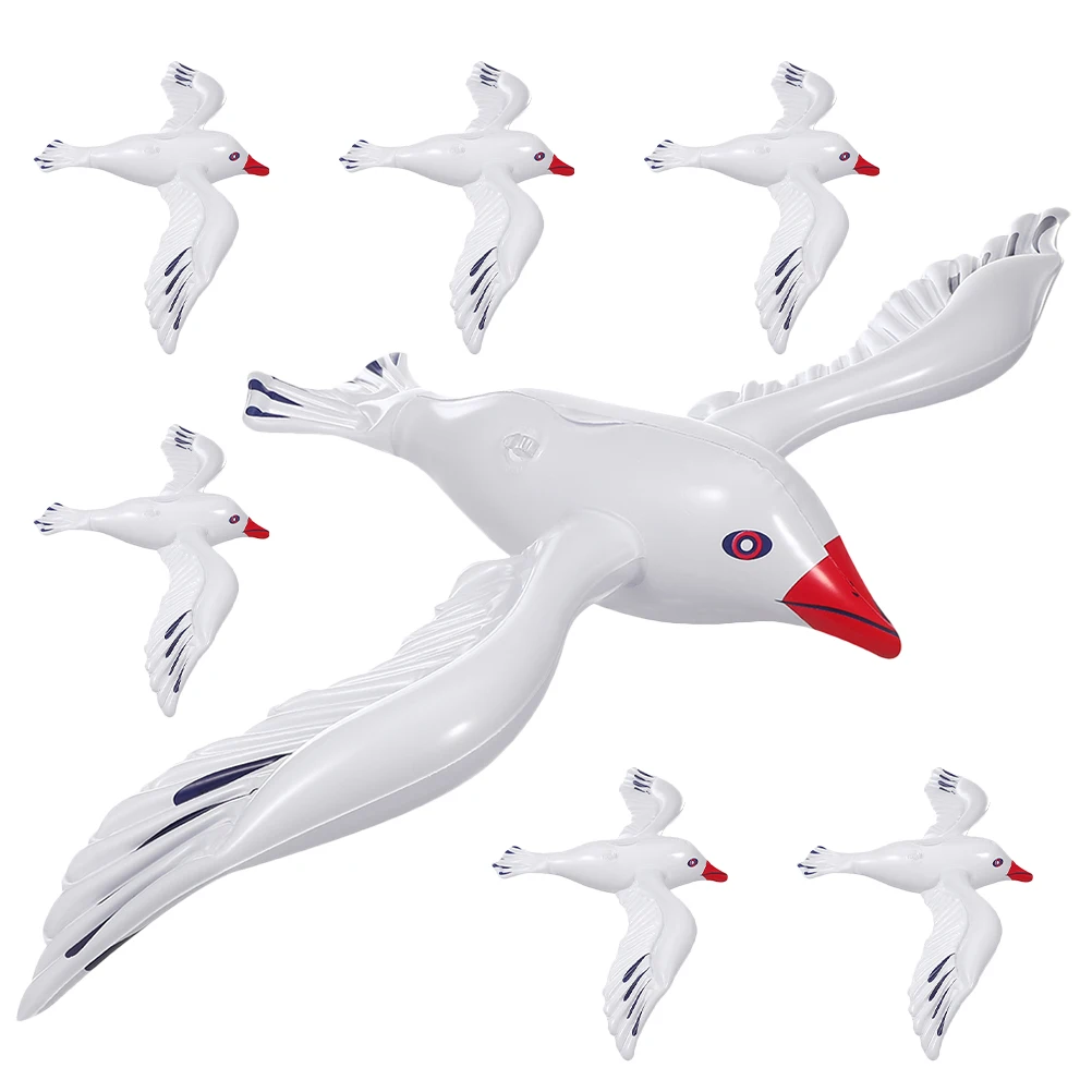 

7 Pcs Inflatable Seagull Water Balloon Swimming Pool Beach Inflatables Summer Child