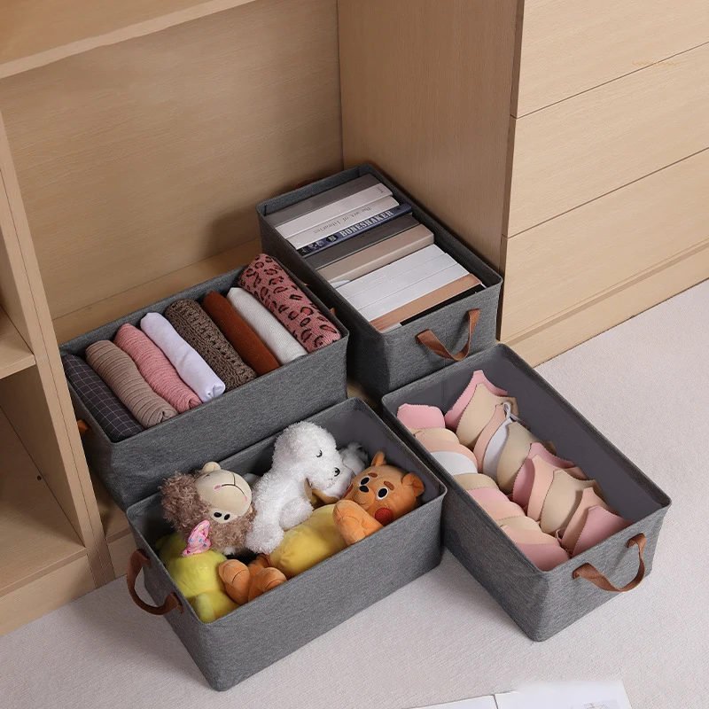 Cationic Clothing Storage Box Coats Socks Toys Organizer Container Home Closet Drawer Organizers Scarf Underwear Organizer Box