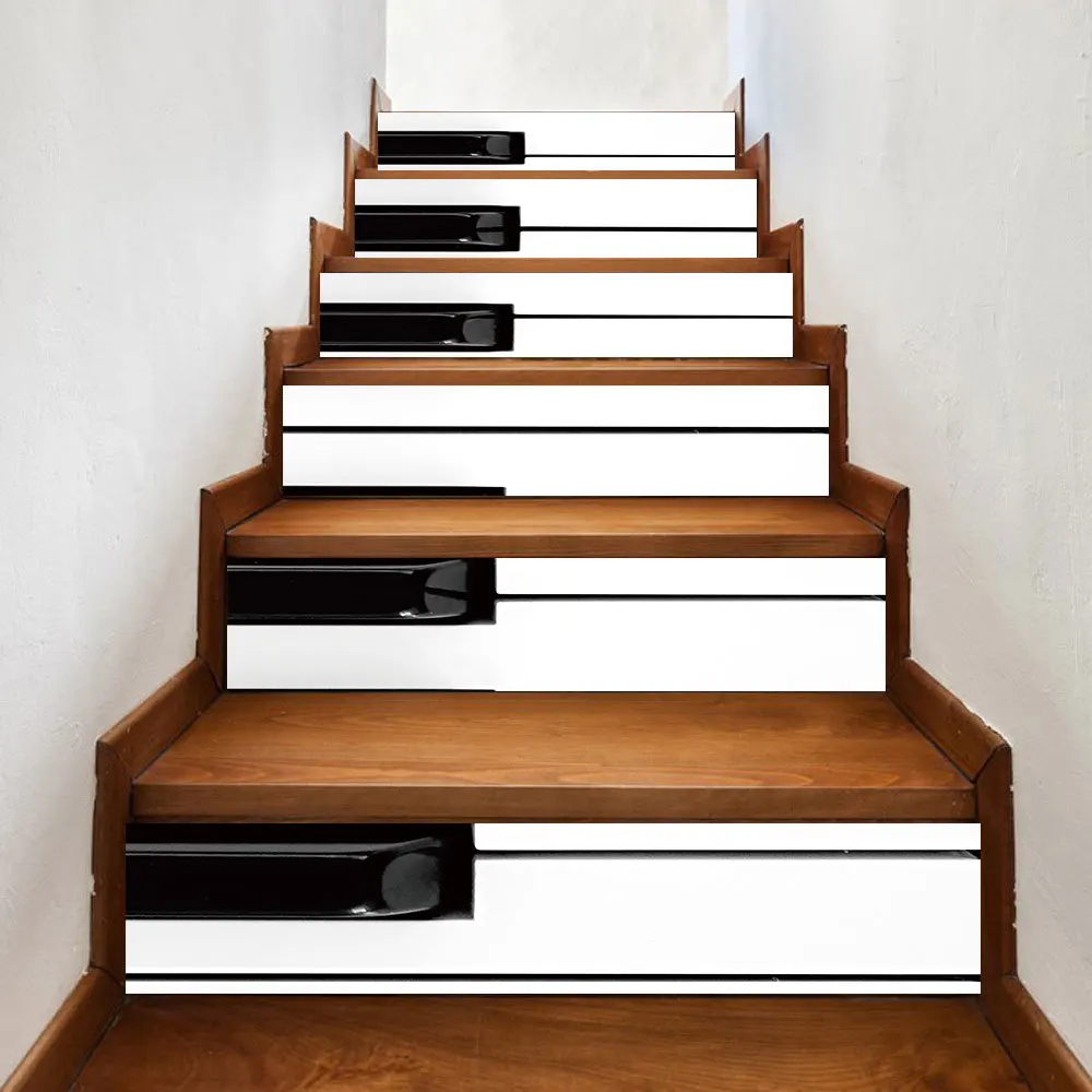 

PVC self-adhesive stair decoration stickers, self-adhesive stair stickers for home decoration (6 sheets/set)