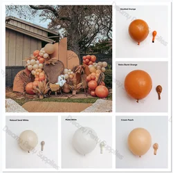5/10/12/18inch Terracotta Country Wedding Balloons Orange Cream Peach Beige Birthday Baby Shower Bride Baptism Decor Supplies