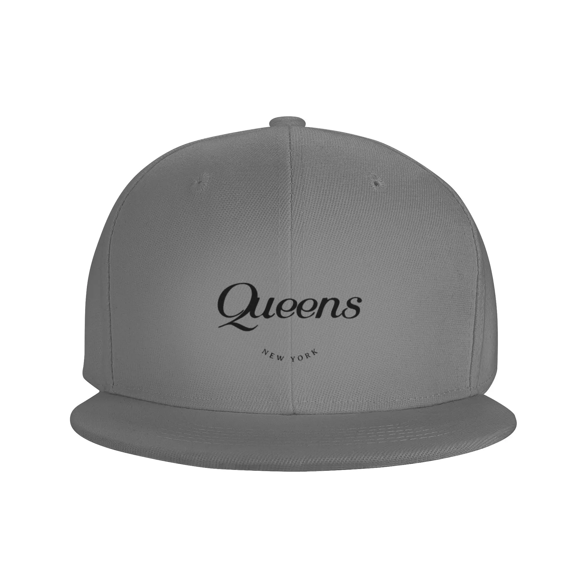 Fashion Queens NY Flat Brim Sun Hat  Distressed Denim Hat Baseball Cap
