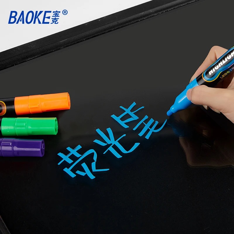 BAOKE-resaltador borrable MP4901, 7 colores