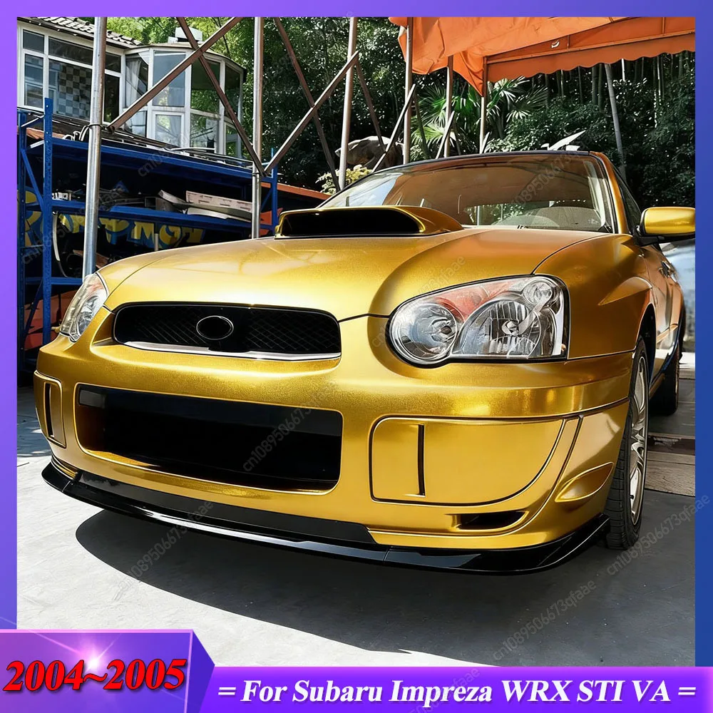 

Для Subaru Impreza WRX STI VA 2004 2005 ABS глянцевый черный автомобильный передний бампер спойлер сплиттер диффузор Canards Bodykits тюнинг