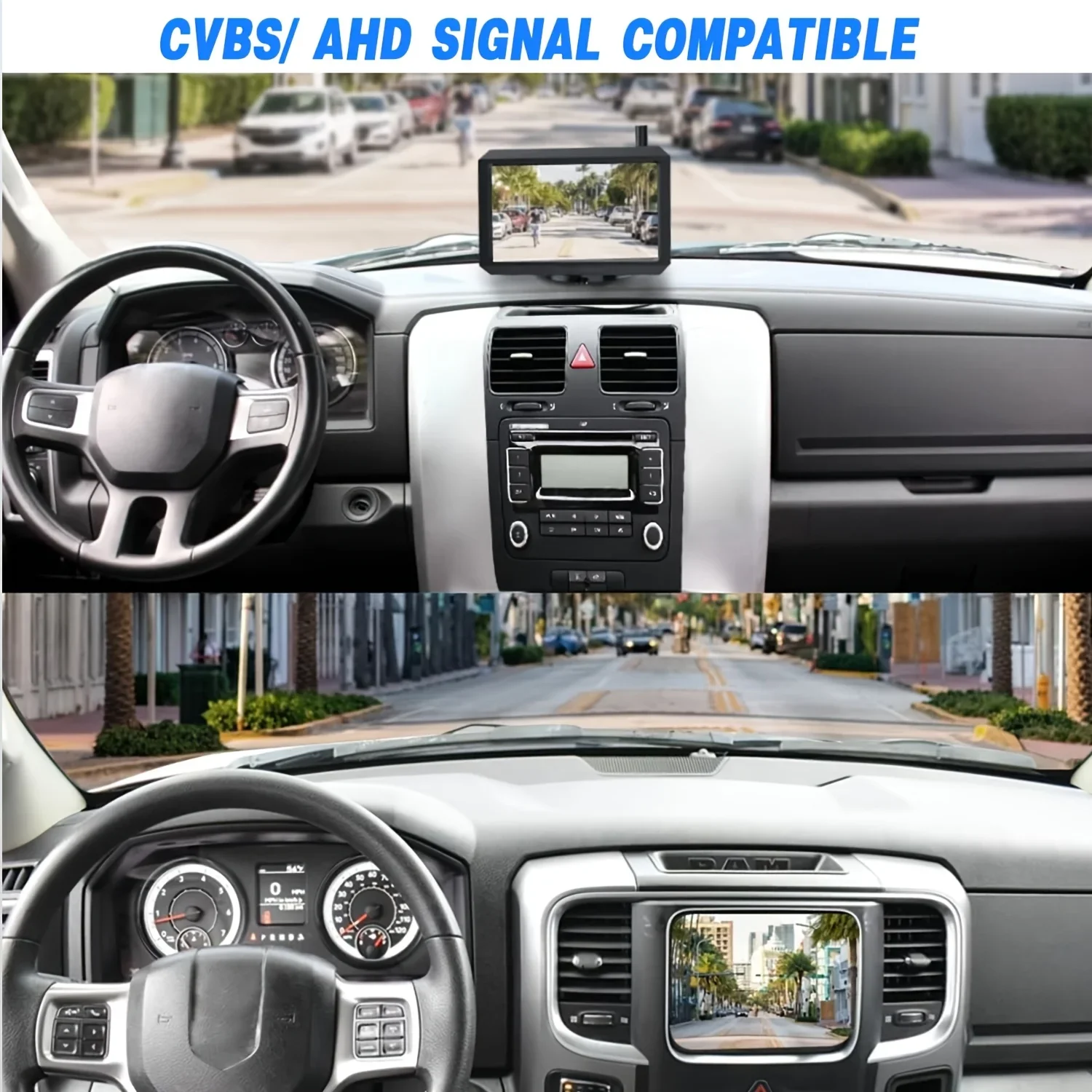 Queender AHD 1080P Backup Camera HD Night Vision Wide Angle Front/Forward Rear View Reversing Camera with Parking Guide Lines Wa
