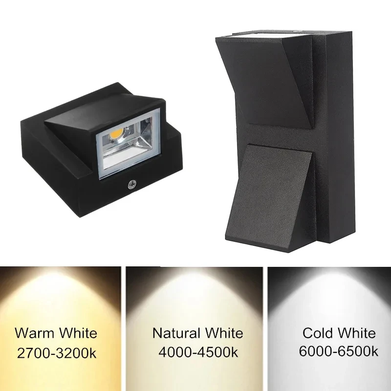 IP65 LED Wall Lamp AC110V-220V Waterproof Outdoor Interior Decor Modern Nordic Wall Lights For Bedroom Living Room Stairs