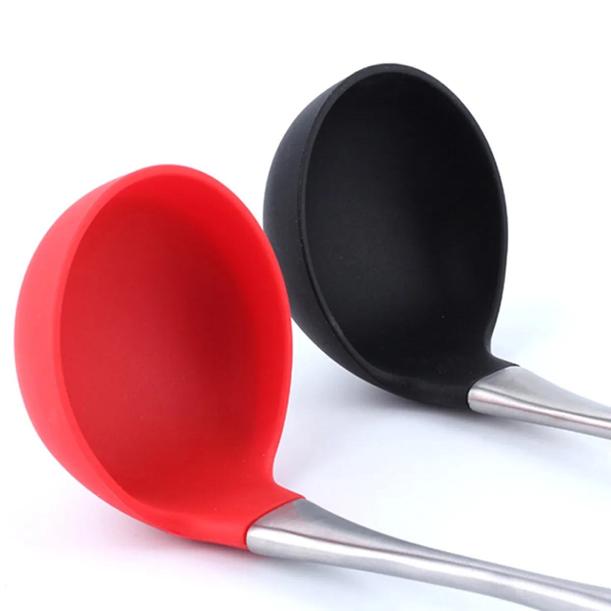 Silicone Cooking Utensil Set Nonstick Heat Resistant Bpa Free Food Grade Kitchen Tool for Non Stick Pans Up to 480F Red Silicone