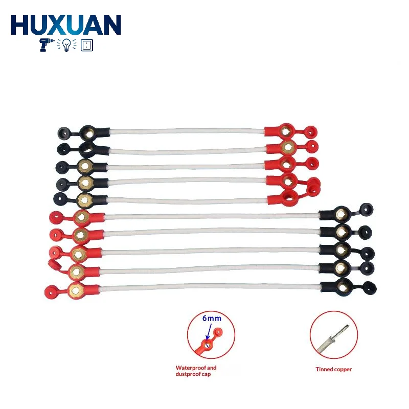 Câble de connexion pour batterie de vélo électrique, fil en cuivre étamé ignifuge en silicone pour la maintenance et la mise à niveau DIY des vélos électriques