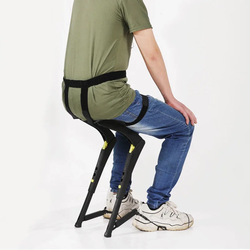 

New Exoskeleton Wearable Sports Lightweight Folding Chair Fishing Outdoor Portable Travel Multifunctional Seat Stool