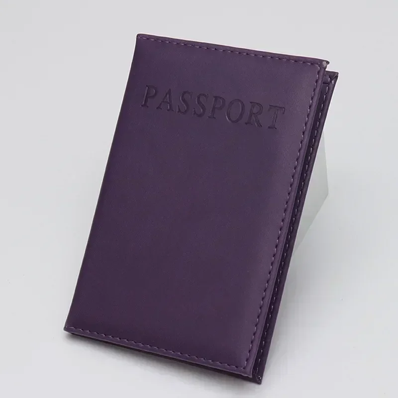 Hochwertige Englische PU-Leder Passhülle Dokumentenmappe Reisepass-Etui Ausweishülle Reisezubehör