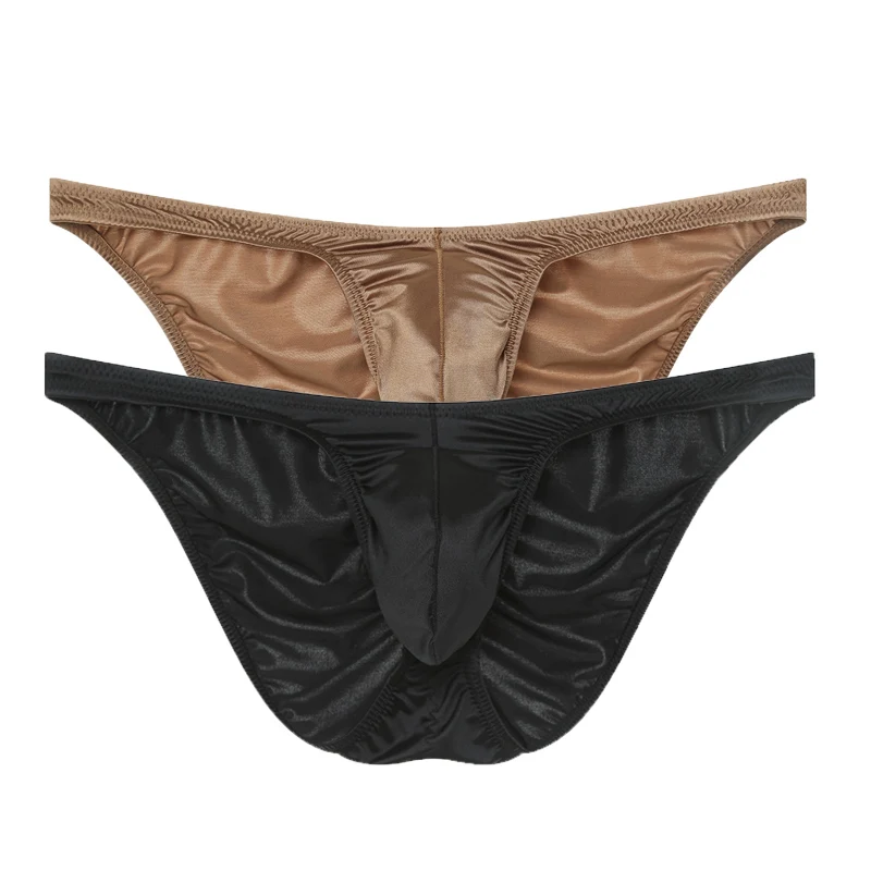2er-Pack Herren Fitness-Unterwäsche Mini Low Rise Fitness-Trainingsbriefs mit Bulge Pouch Atmungsaktive Sport-Unterhosen