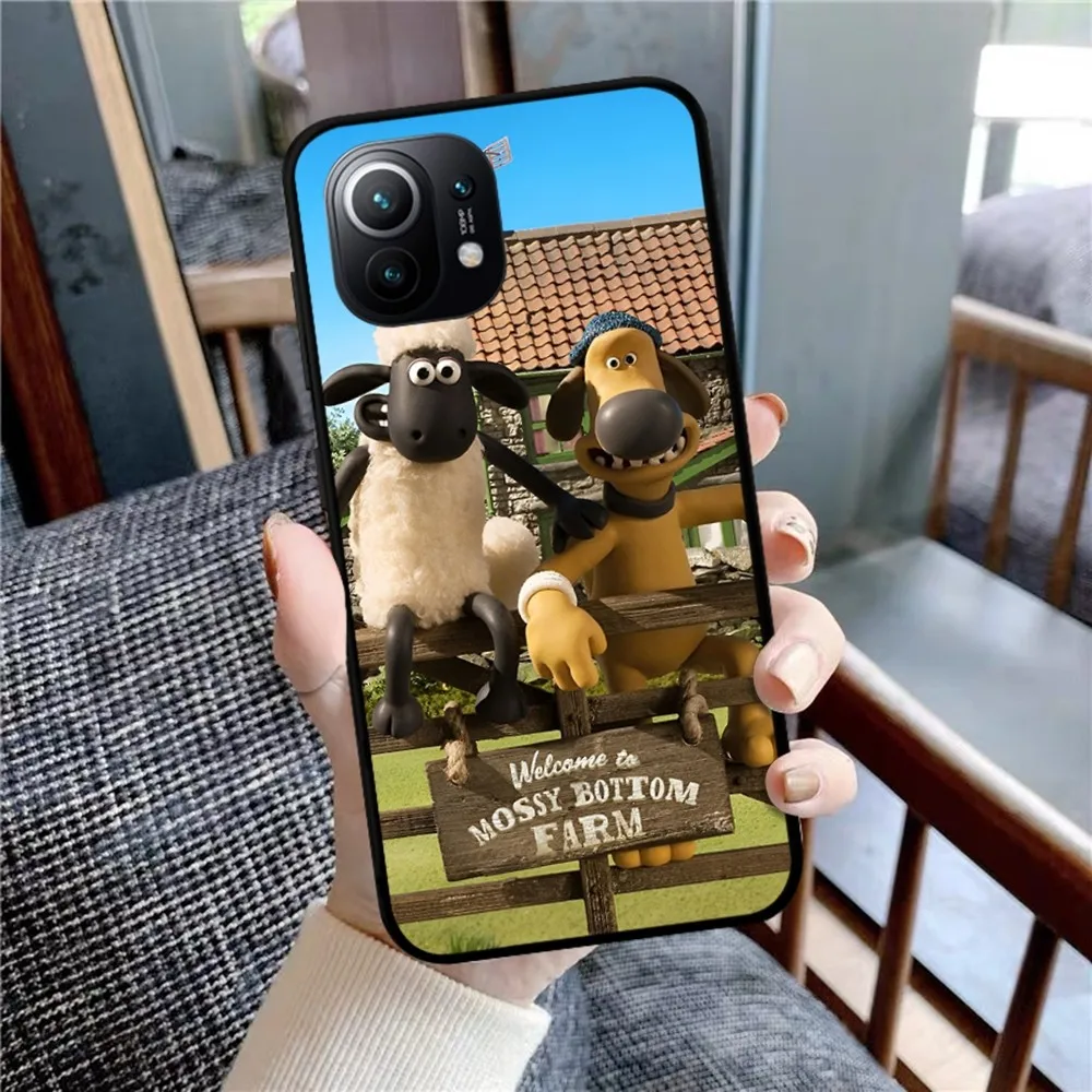 Shaun The Sheep Phone Case For Xiaomi Mi 5X 8 9 10 11 12 Lite Pro 10T PocoX3pro PocoM3 Note 10 Pro Lite