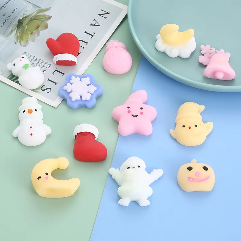 Mochi Christmas Decompression Toy Mochi Snowman Toy Mini babbo natale Cute Kawaii Decompression Toy regalo di natale