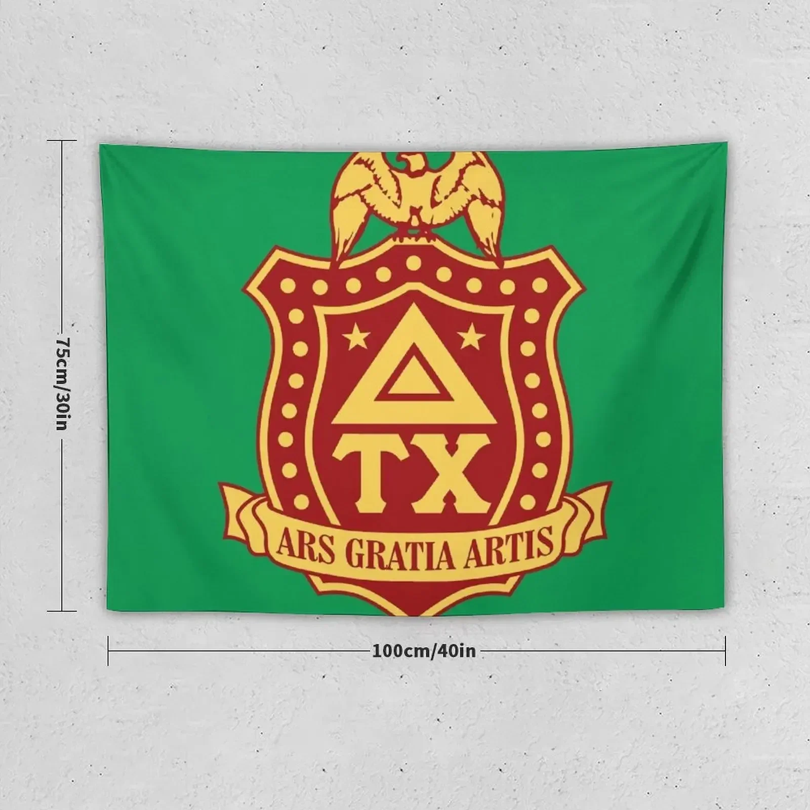 Delta Tau Chi Crest Tapestry Wall Decorations Wall Carpet Wallpapers Home Decor Aesthetic Home Decor Tapestry