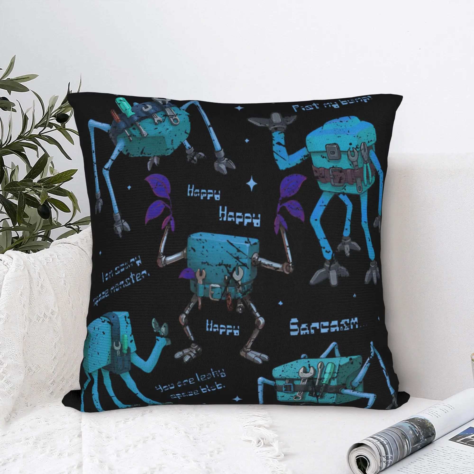 Amaze Vintage Pillow Case Project Hail Mary Graphic Pillow Cover For Living Room Chair Kawaii Cushion Cover