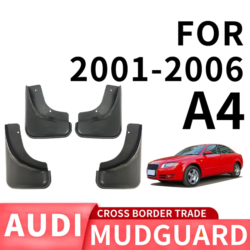 For 2001-2006 Audi A4 car tires PP material front and rear soft rubber material fender skin car accessories car fender