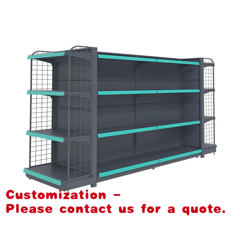 

Стеллажи для демонстрации товаров, усиленные, двусторонние, стальные, отдельно стоящие, для небольших супермаркетов, магазинов у дома, для закусок