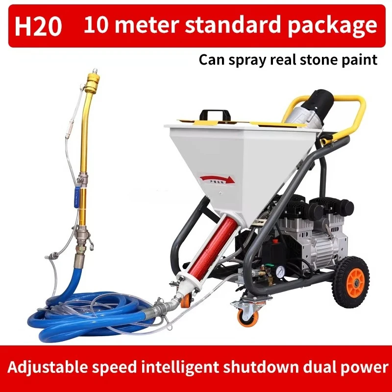 Multi Functional High-pressure Spraying Machine Polyurethane Putty Waterproof Coating Real Stone Paint Cement Slurry Spray Gun